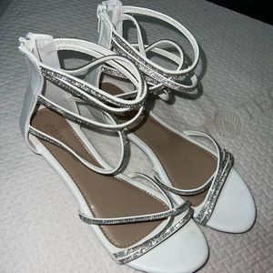 White Dress Gladiator Sandals